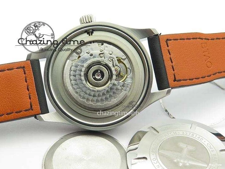 MIROTIME 0212 Mark XVIII IW327001 SS Mk Maker Best Edition Black Dial On Black Leather Strap A SunProtective 7299